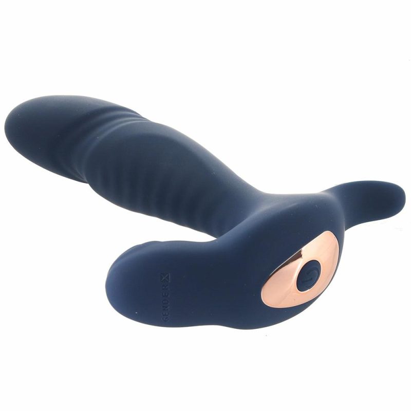 Anal Sex Toys | Gender X True Blue Thrusting P-Vibe Anal Sex Toys Anal Sex Toys