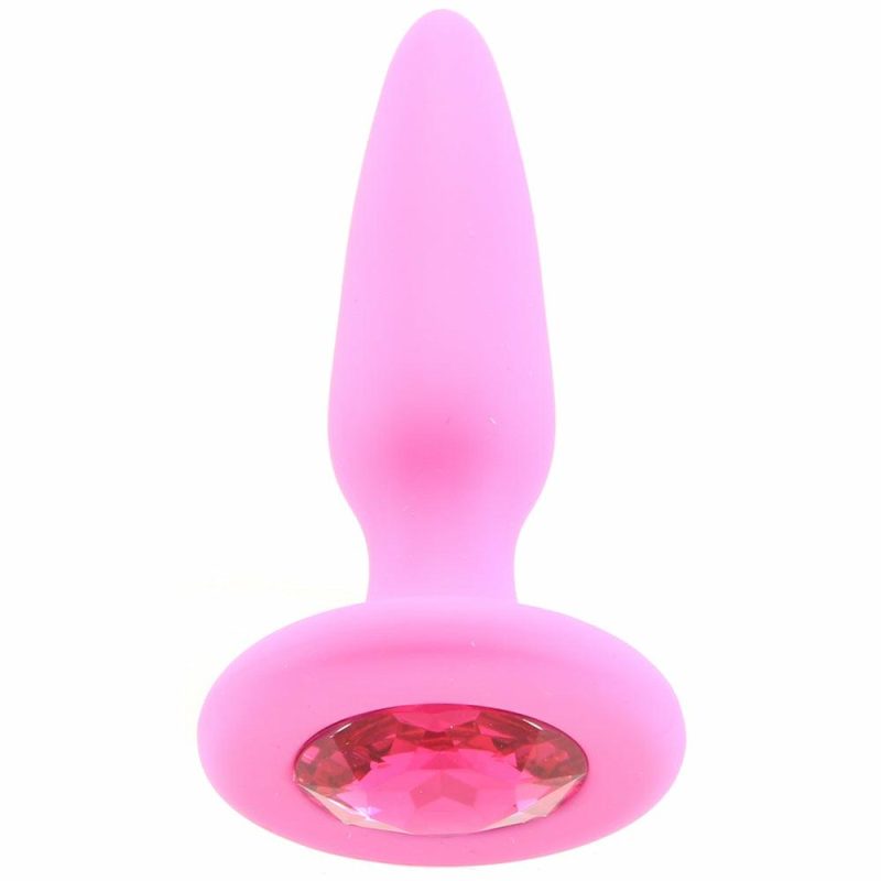 Anal Sex Toys | Glams Mini Pink Gem Silicone Butt Plug Anal Sex Toys Anal Sex Toys