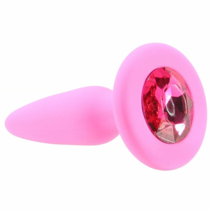 Anal Sex Toys | Glams Mini Pink Gem Silicone Butt Plug Anal Sex Toys Anal Sex Toys