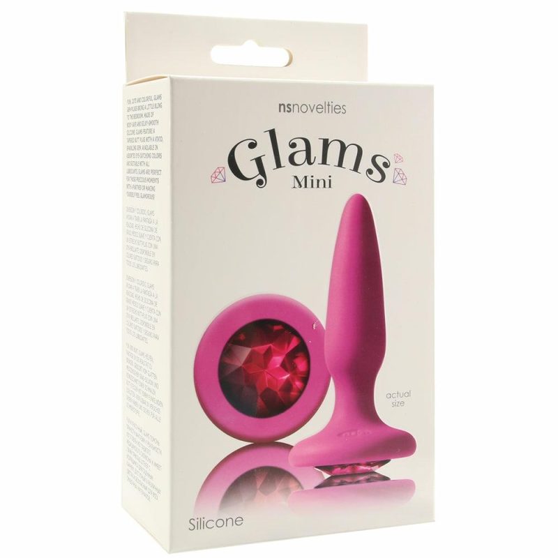 Anal Sex Toys | Glams Mini Pink Gem Silicone Butt Plug Anal Sex Toys Anal Sex Toys