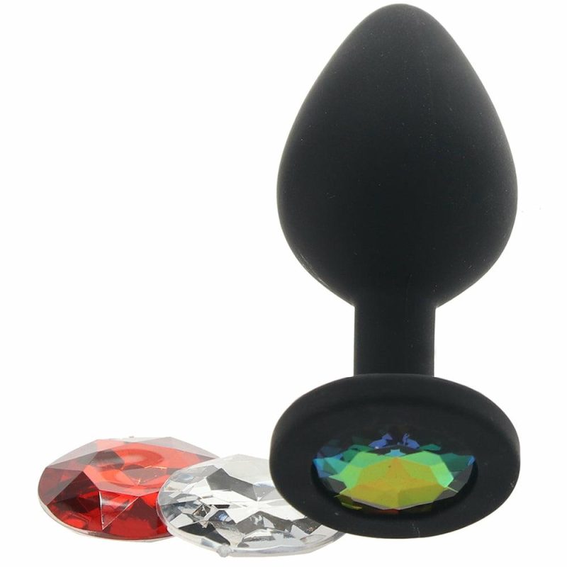 Anal Sex Toys | Glams Xchange Round Gem Butt Plug In Medium Anal Sex Toys Anal Sex Toys