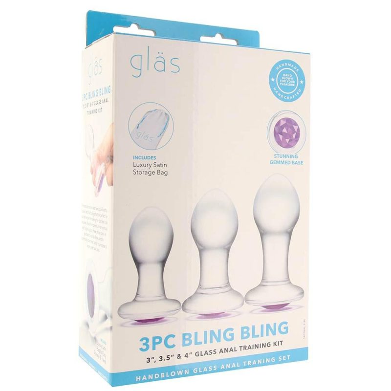 Anal Sex Toys | Gläs Bling Bling Anal Training Kit Anal Sex Toys Anal Sex Toys