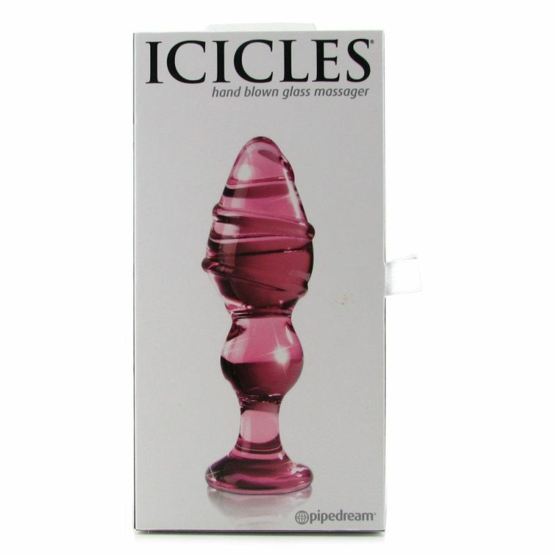 Anal Sex Toys | Icicles No. 27 Glass Plug In Pink Anal Sex Toys Anal Sex Toys