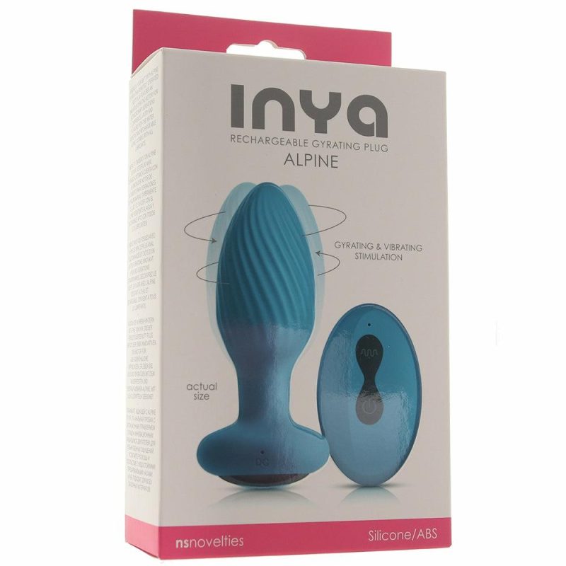 Anal Sex Toys | Inya Alpine Gyrating Remote Plug In Teal Anal Sex Toys Anal Sex Toys