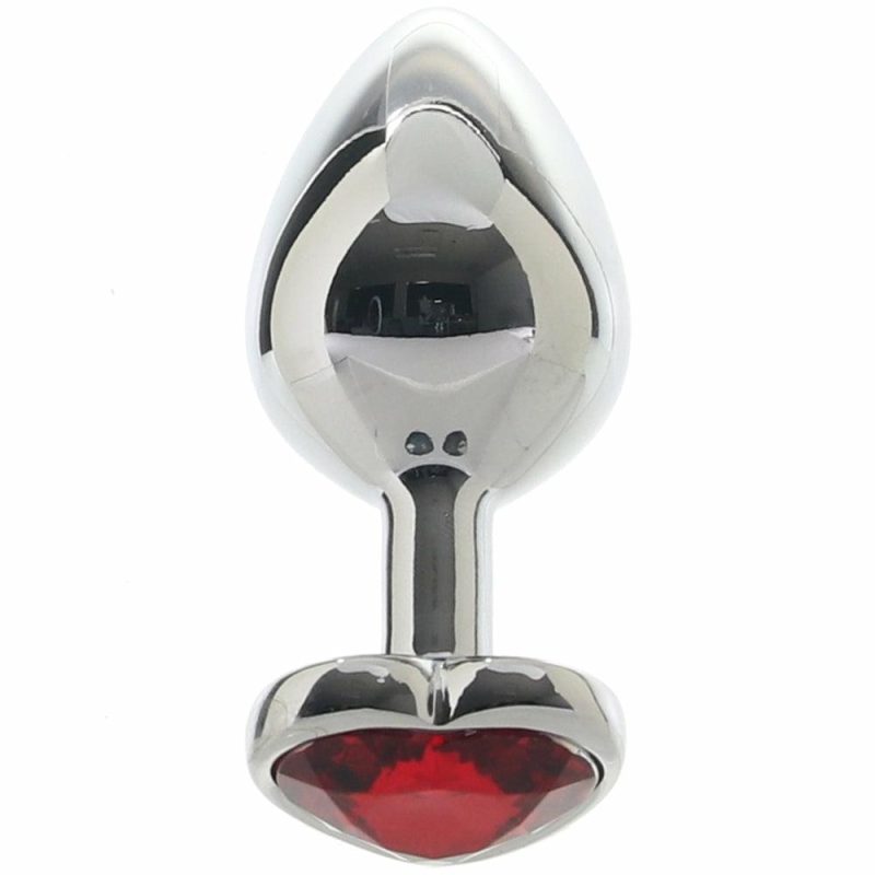 Anal Sex Toys | Jewel Large Ruby Heart Plug Anal Sex Toys Anal Sex Toys