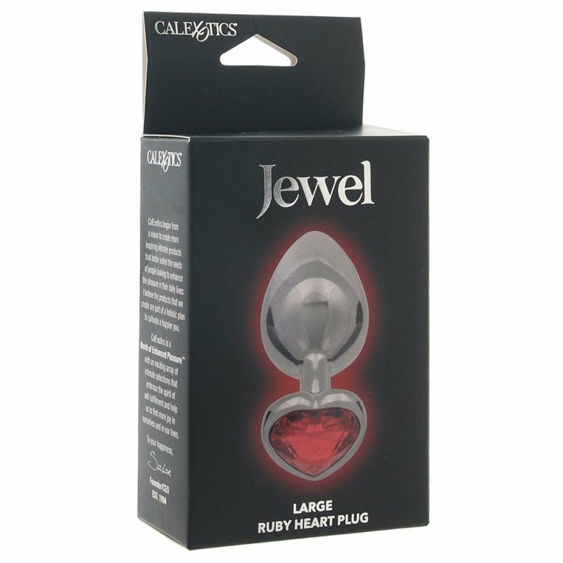 Anal Sex Toys | Jewel Large Ruby Heart Plug Anal Sex Toys Anal Sex Toys