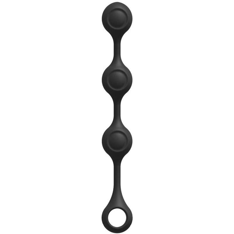 Anal Sex Toys | Kink Weighted Silicone Anal Balls In Black Anal Sex Toys Anal Sex Toys