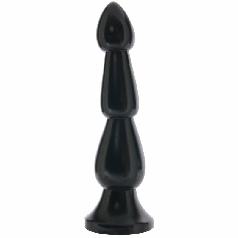 Anal Sex Toys | Lux Fetish 9 Inch Ribbed Butt Plug Anal Sex Toys Anal Sex Toys