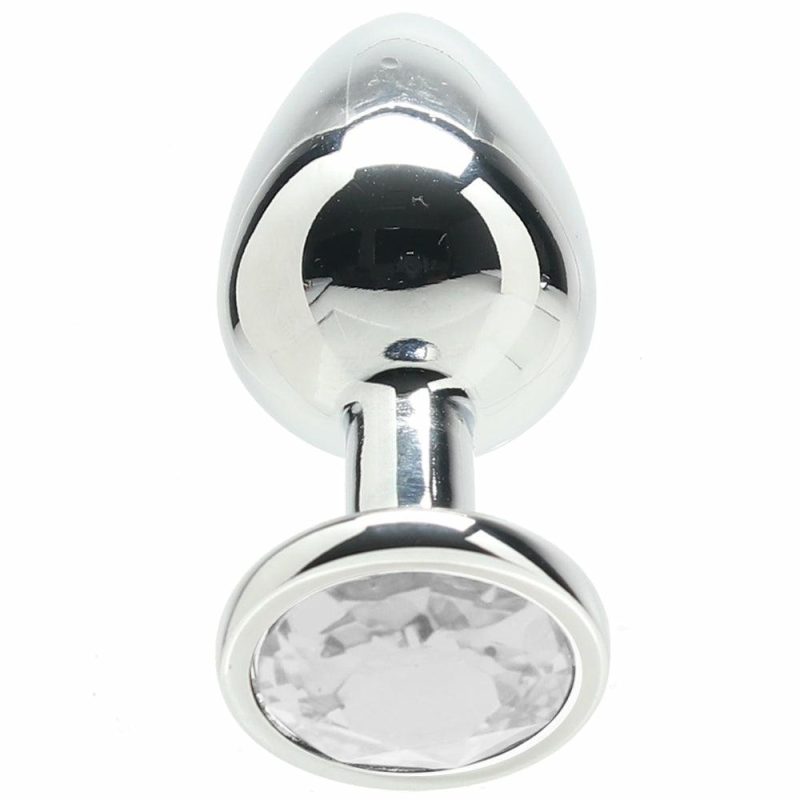 Anal Sex Toys | Ouch! Clear Round Gem Plug In Medium Anal Sex Toys Anal Sex Toys