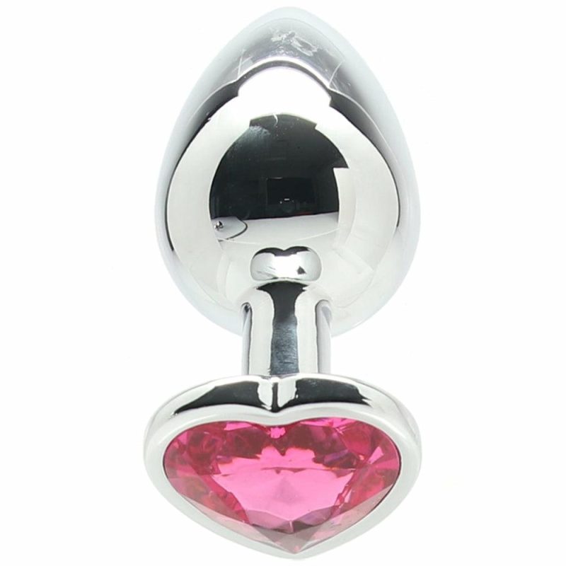 Anal Sex Toys | Ouch! Pink Heart Gem Plug In Large Anal Sex Toys Anal Sex Toys