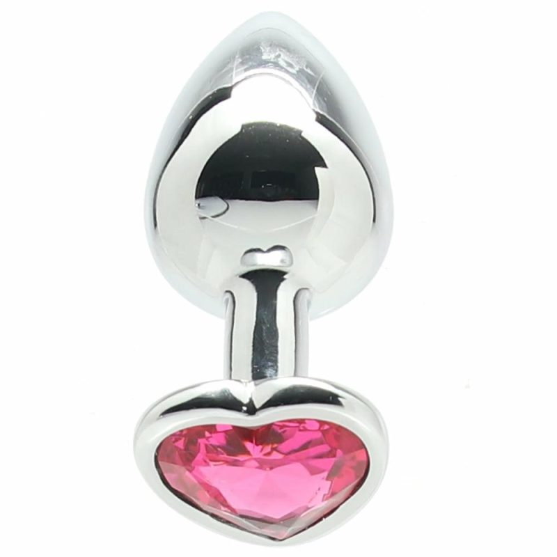 Anal Sex Toys | Ouch! Pink Heart Gem Plug In Medium Anal Sex Toys Anal Sex Toys