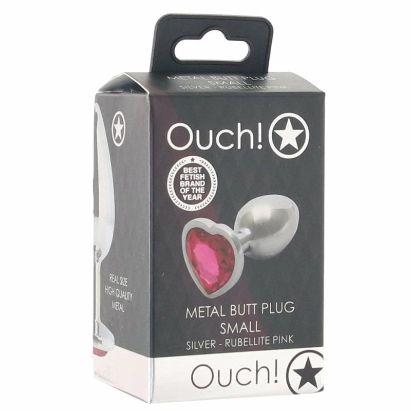 Anal Sex Toys | Ouch! Pink Heart Gem Plug In Small Anal Sex Toys Anal Sex Toys