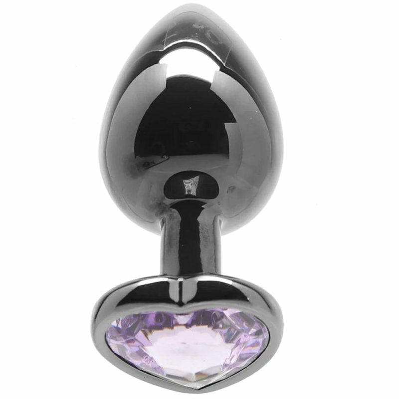 Anal Sex Toys | Ouch! Purple Heart Gem Plug In Large Anal Sex Toys Anal Sex Toys