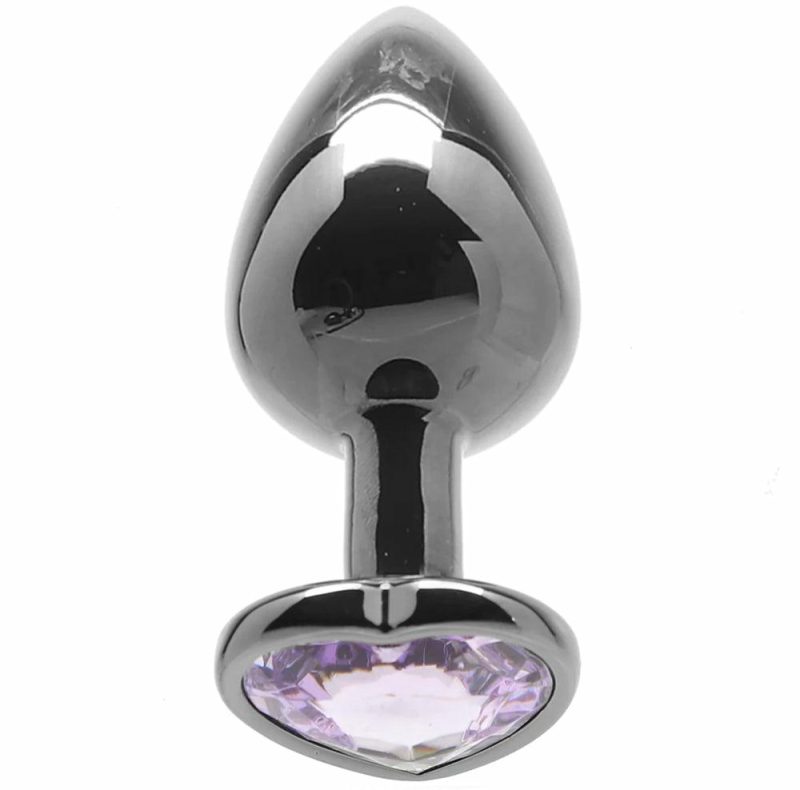 Anal Sex Toys | Ouch! Purple Heart Gem Plug In Medium Anal Sex Toys Anal Sex Toys