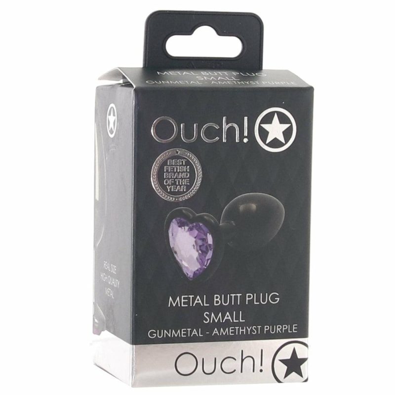 Anal Sex Toys | Ouch! Purple Heart Gem Plug In Small Anal Sex Toys Anal Sex Toys