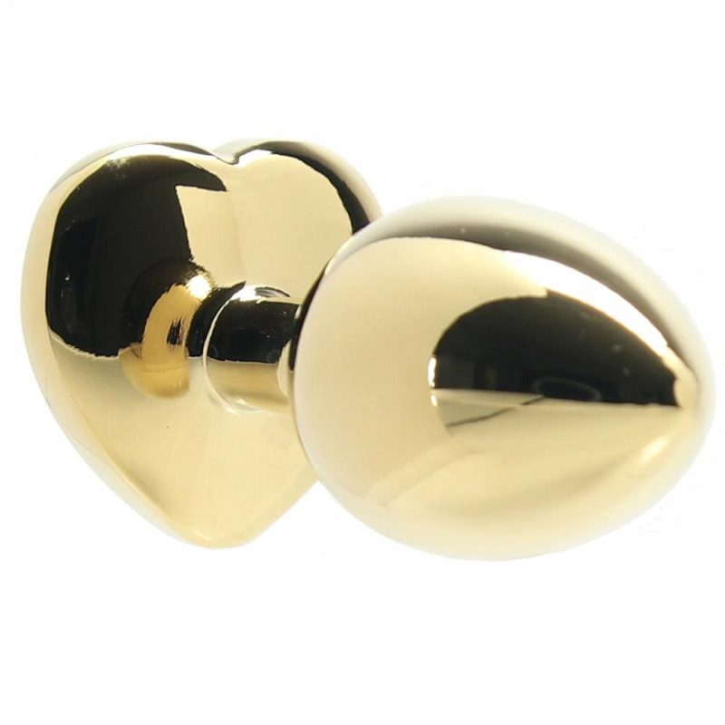 Anal Sex Toys | Ouch! Red Heart Gem Gold Plug In Small Anal Sex Toys Anal Sex Toys