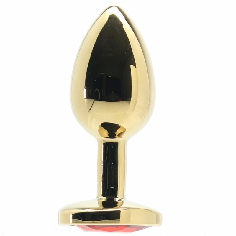 Anal Sex Toys | Ouch! Red Heart Gem Gold Plug In Small Anal Sex Toys Anal Sex Toys