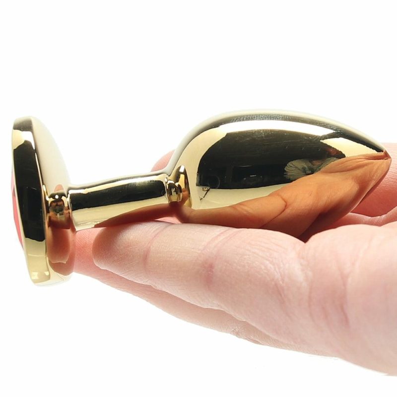 Anal Sex Toys | Ouch! Red Heart Gem Gold Plug In Small Anal Sex Toys Anal Sex Toys