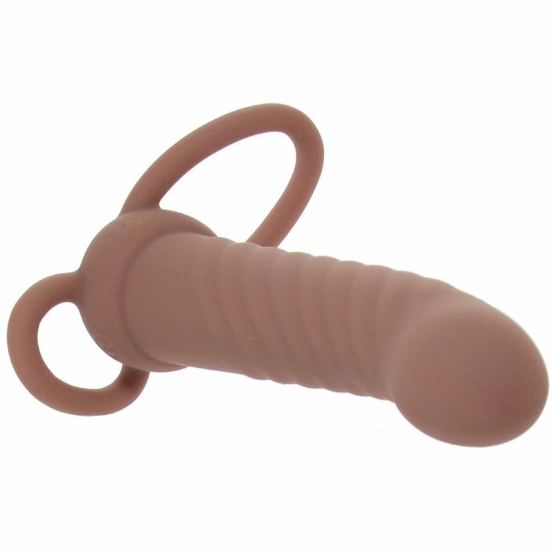 Anal Sex Toys | Performance Maxx Ribbed Dual Penetrator Vibe In Dark Anal Sex Toys Anal Sex Toys