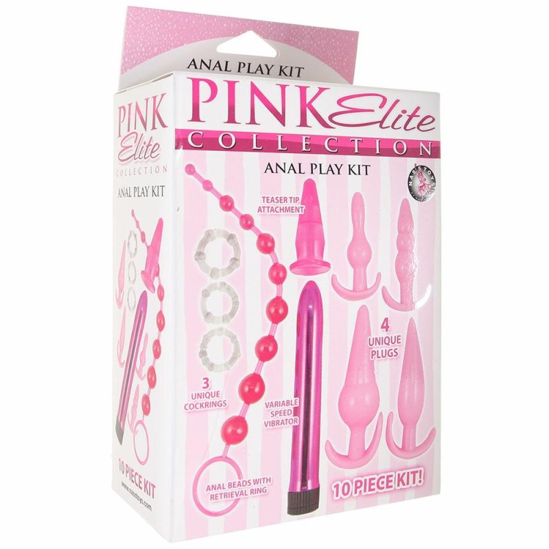 Anal Sex Toys | Pink Elite 10Pc Anal Play Kit Anal Sex Toys Anal Sex Toys