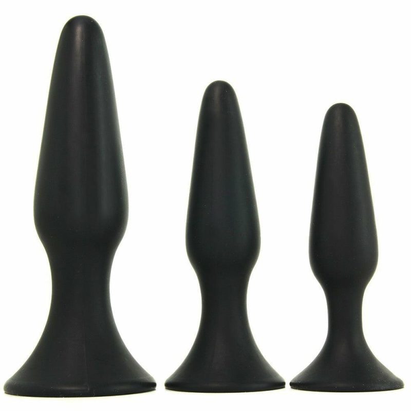 Anal Sex Toys | Pinkcherry Silicone Anal Trainer Kit In Black Anal Sex Toys Anal Sex Toys