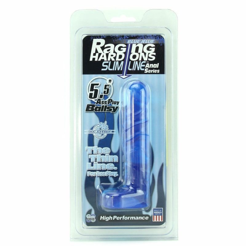 Anal Sex Toys | Raging Hard-Ons Slimline 5.5 Inch Ballsy In Blue Anal Sex Toys Anal Sex Toys