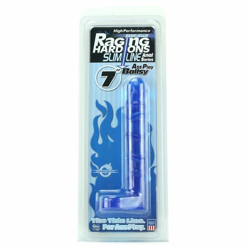 Anal Sex Toys | Raging Hard-Ons Slimline 7 Inch Ballsy In Blue Anal Sex Toys Anal Sex Toys