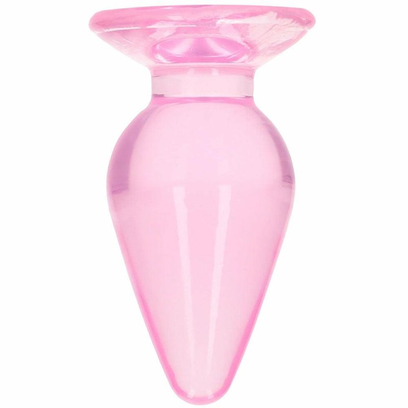 Anal Sex Toys | Realrock Crystal Clear Jelly 3.5 Inch Butt Plug In Pink Anal Sex Toys Anal Sex Toys