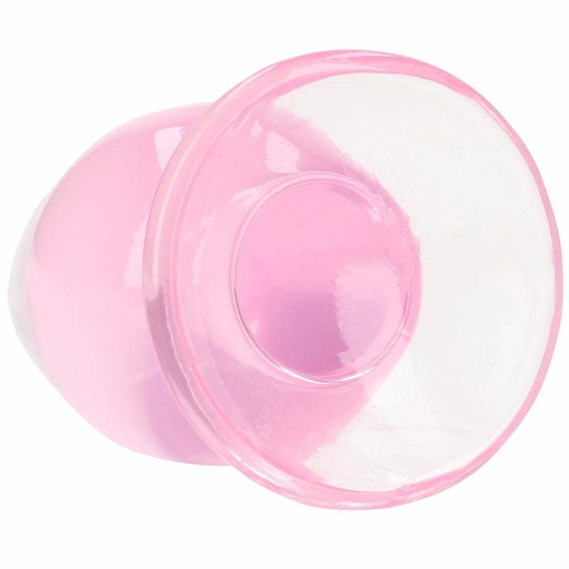 Anal Sex Toys | Realrock Crystal Clear Jelly 3.5 Inch Butt Plug In Pink Anal Sex Toys Anal Sex Toys