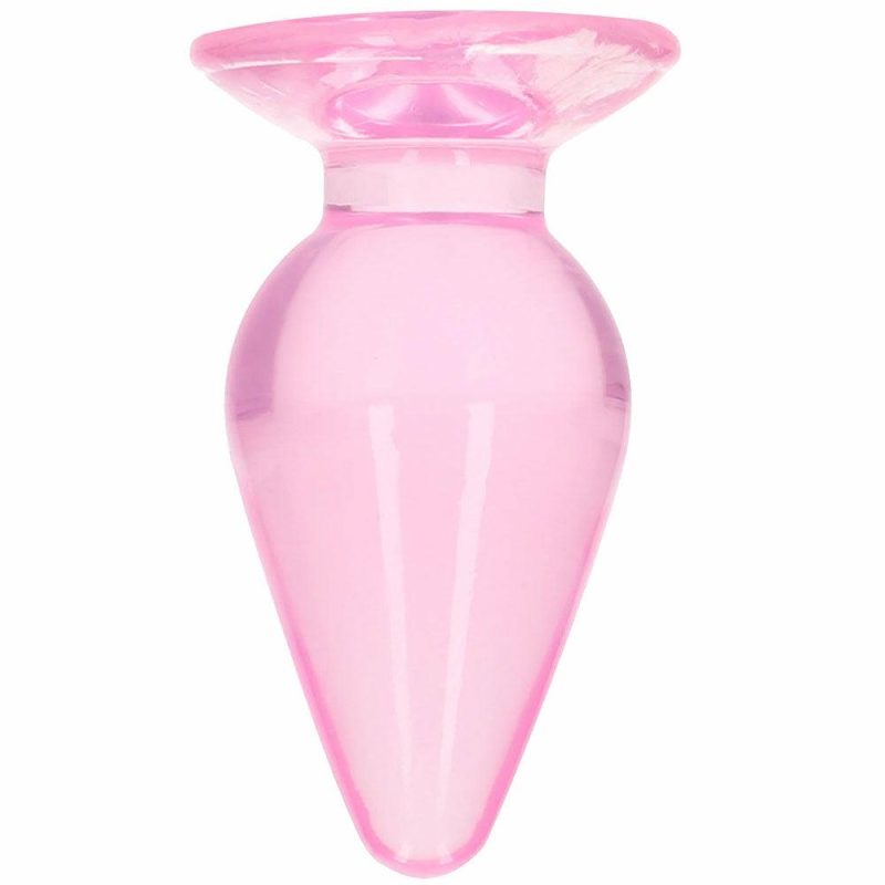 Anal Sex Toys | Realrock Crystal Clear Jelly 4.5 Inch Butt Plug In Pink Anal Sex Toys Anal Sex Toys