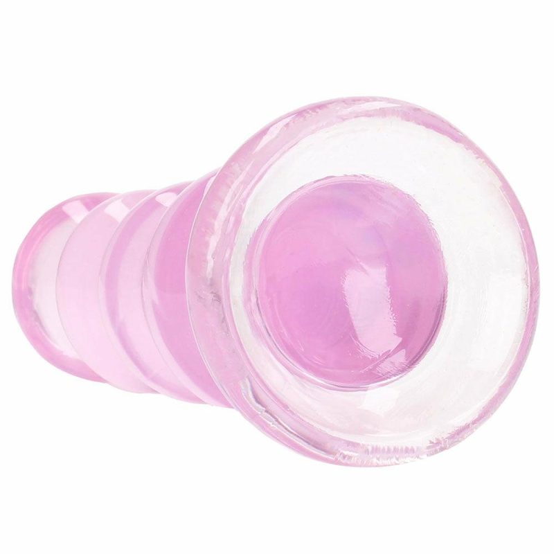 Anal Sex Toys | Realrock Crystal Clear Jelly 5.5 Inch Curvy Dildo In Pink Anal Sex Toys Anal Sex Toys