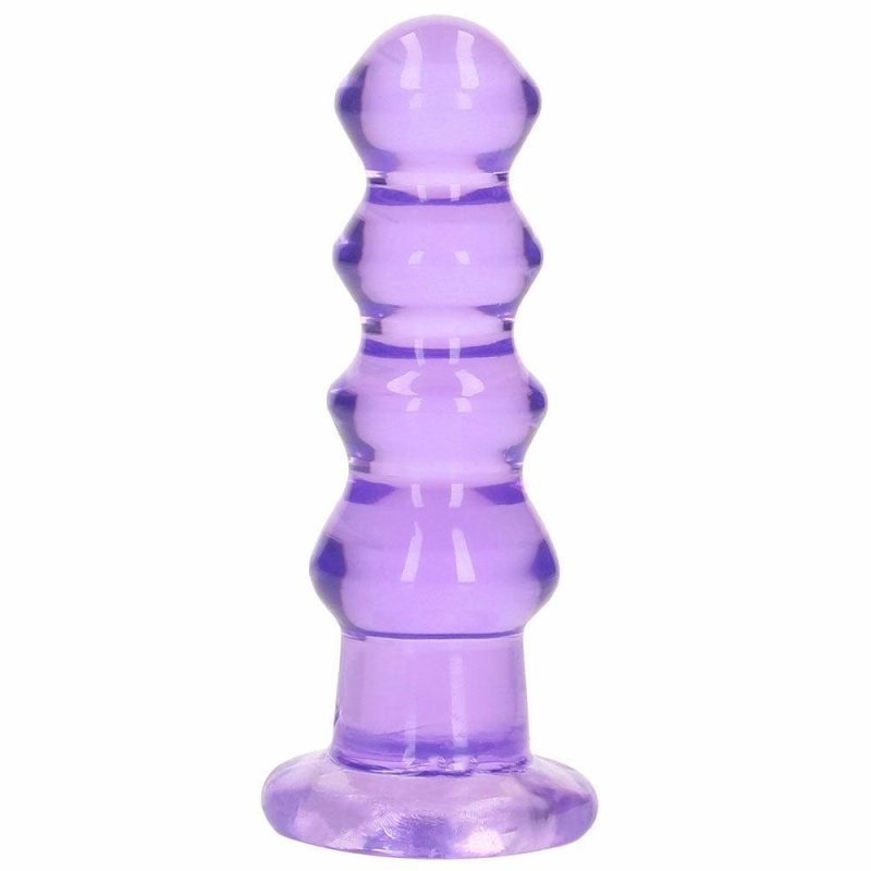 Anal Sex Toys | Realrock Crystal Clear Jelly 5.5 Inch Curvy Dildo In Purple Anal Sex Toys Anal Sex Toys