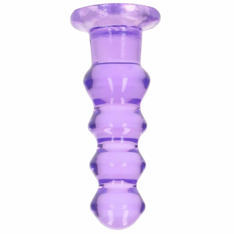 Anal Sex Toys | Realrock Crystal Clear Jelly 5.5 Inch Curvy Dildo In Purple Anal Sex Toys Anal Sex Toys