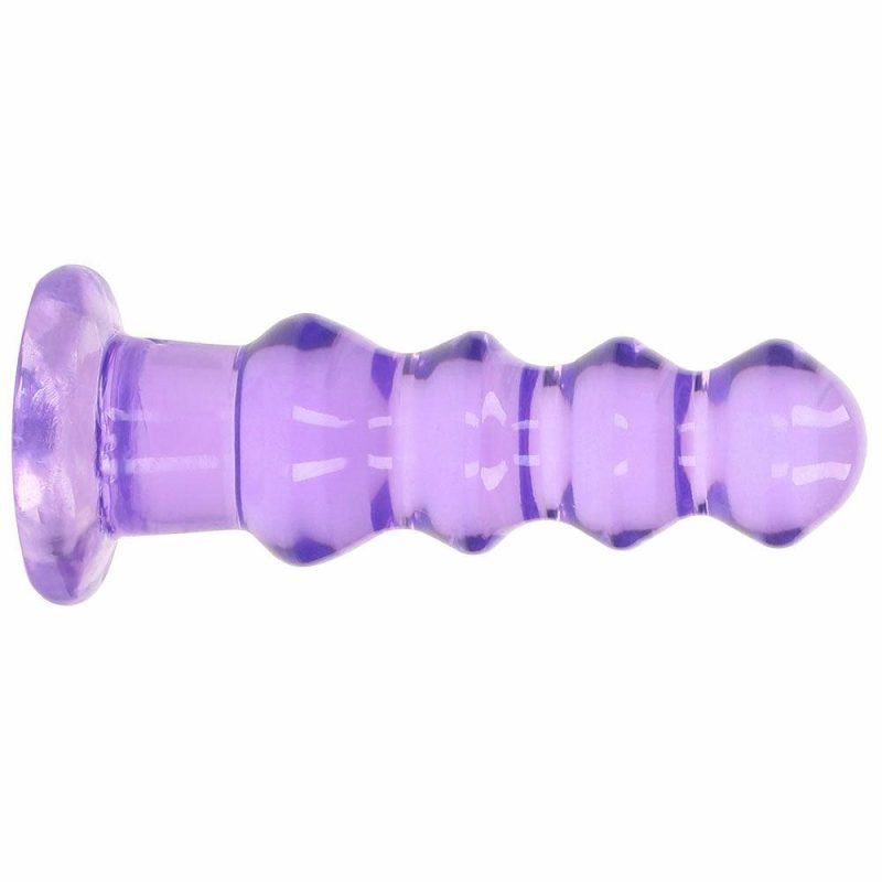 Anal Sex Toys | Realrock Crystal Clear Jelly 5.5 Inch Curvy Dildo In Purple Anal Sex Toys Anal Sex Toys