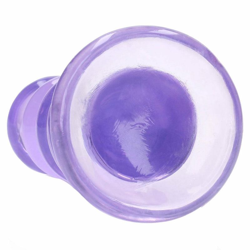 Anal Sex Toys | Realrock Crystal Clear Jelly 5.5 Inch Curvy Dildo In Purple Anal Sex Toys Anal Sex Toys