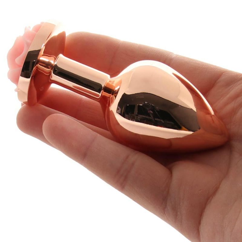 Anal Sex Toys | Rear Assets Medium Rose Aluminum Plug In Rose/Pink Anal Sex Toys Anal Sex Toys