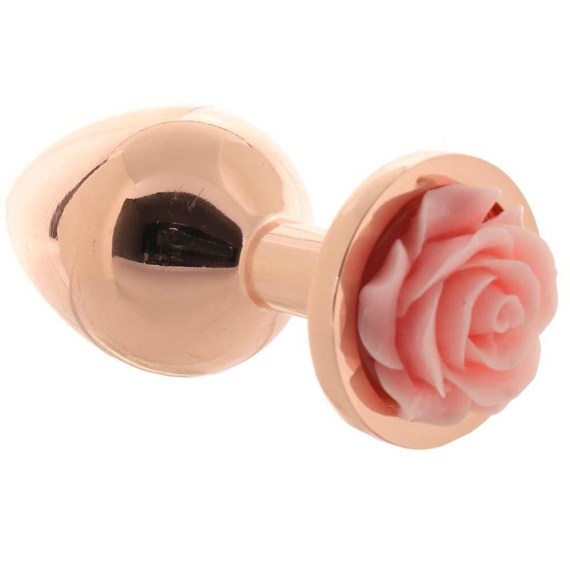 Anal Sex Toys | Rear Assets Medium Rose Aluminum Plug In Rose/Pink Anal Sex Toys Anal Sex Toys