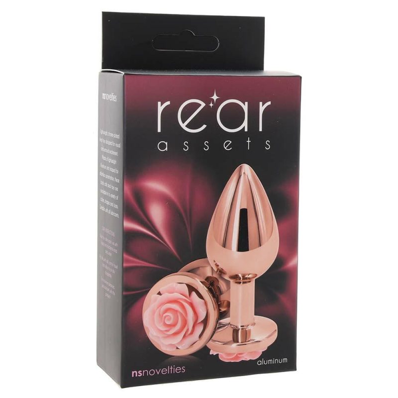 Anal Sex Toys | Rear Assets Medium Rose Aluminum Plug In Rose/Pink Anal Sex Toys Anal Sex Toys