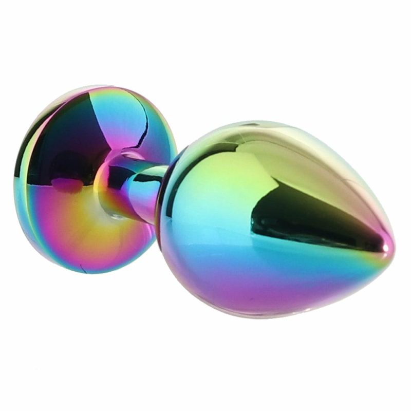 Anal Sex Toys | Rear Assets Round Gem Metal Plug Kit In Rainbow Anal Sex Toys Anal Sex Toys