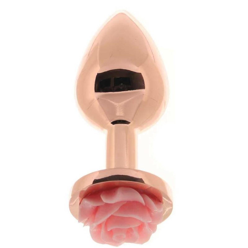 Anal Sex Toys | Rear Assets Small Rose Aluminum Plug In Rose/Pink Anal Sex Toys Anal Sex Toys