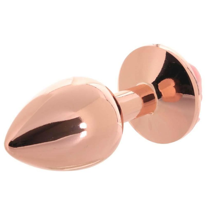 Anal Sex Toys | Rear Assets Small Rose Aluminum Plug In Rose/Pink Anal Sex Toys Anal Sex Toys