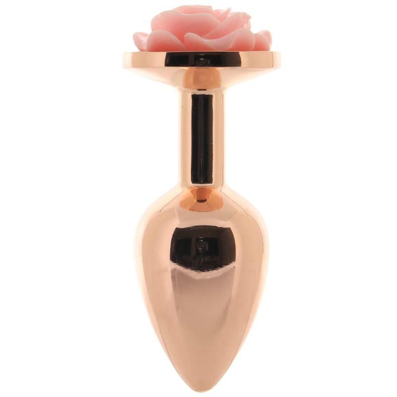 Anal Sex Toys | Rear Assets Small Rose Aluminum Plug In Rose/Pink Anal Sex Toys Anal Sex Toys