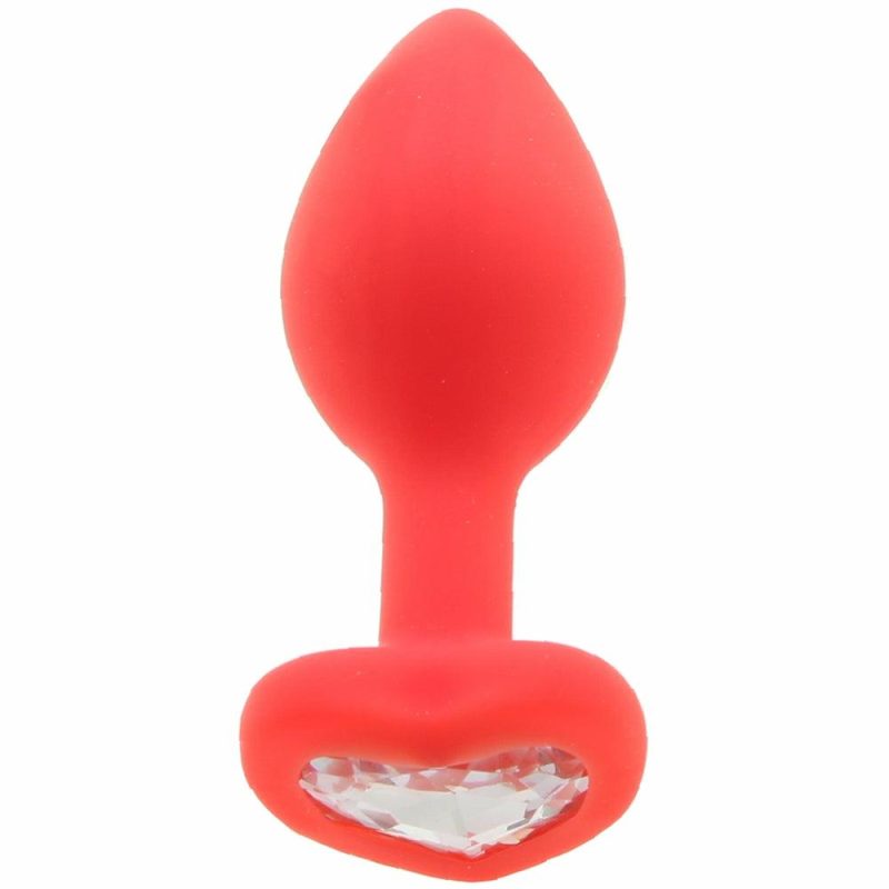 Anal Sex Toys | Regular Diamond Heart Butt Plug In Red Anal Sex Toys Anal Sex Toys