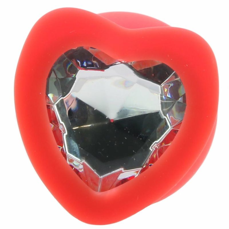 Anal Sex Toys | Regular Diamond Heart Butt Plug In Red Anal Sex Toys Anal Sex Toys