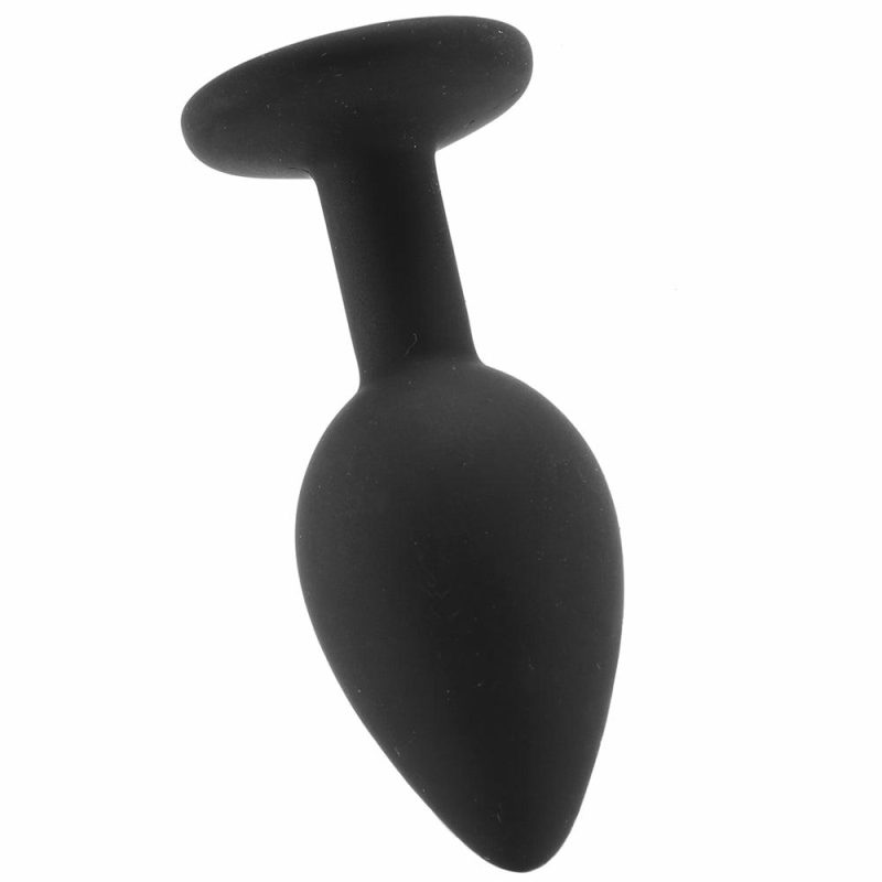 Anal Sex Toys | Regular Diamond Silicone Butt Plug In Black Anal Sex Toys Anal Sex Toys