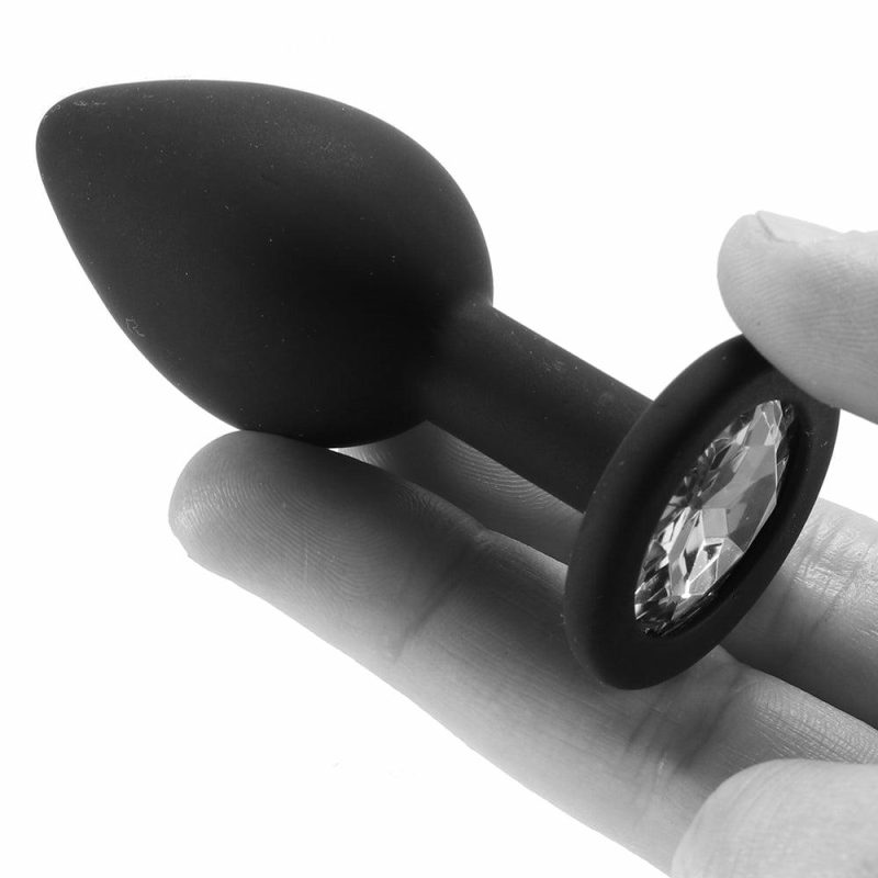 Anal Sex Toys | Regular Diamond Silicone Butt Plug In Black Anal Sex Toys Anal Sex Toys