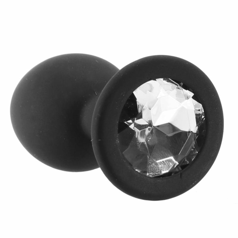 Anal Sex Toys | Regular Diamond Silicone Butt Plug In Black Anal Sex Toys Anal Sex Toys