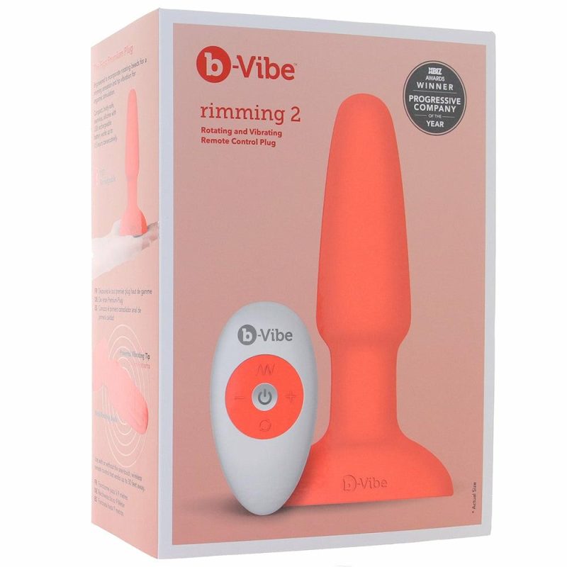 Anal Sex Toys | Remote Silicone Rimming 2 Plug In Orange Anal Sex Toys Anal Sex Toys