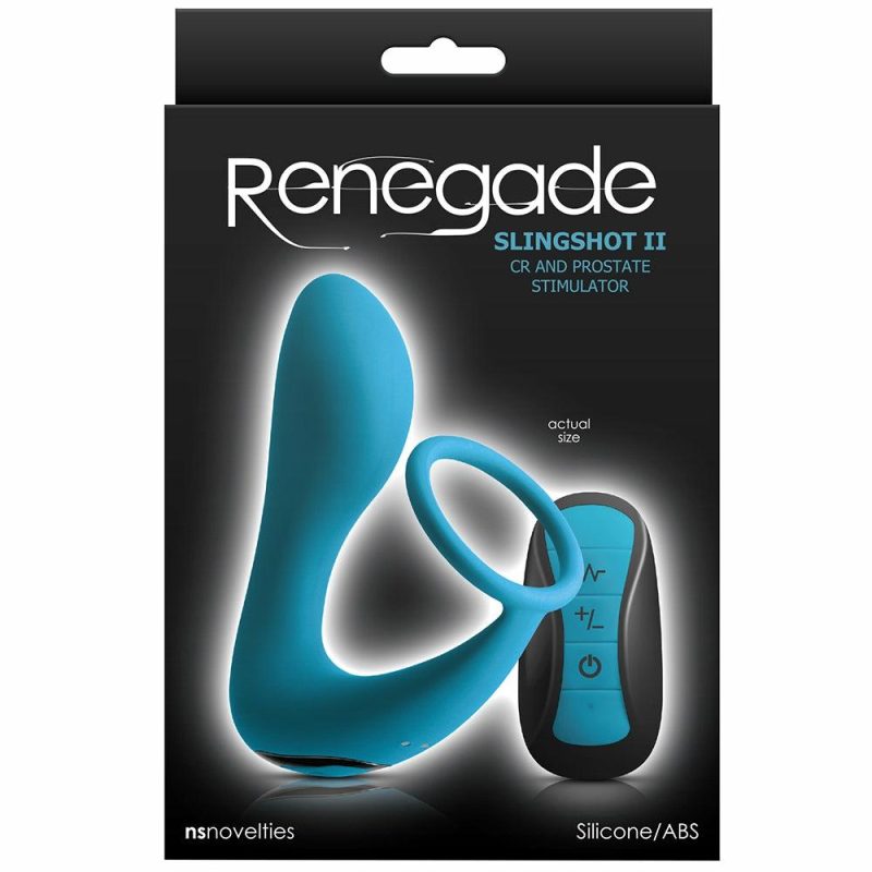 Anal Sex Toys | Renegade Slingshot Ii Ring And Prostate Stimulator In Teal Anal Sex Toys Anal Sex Toys