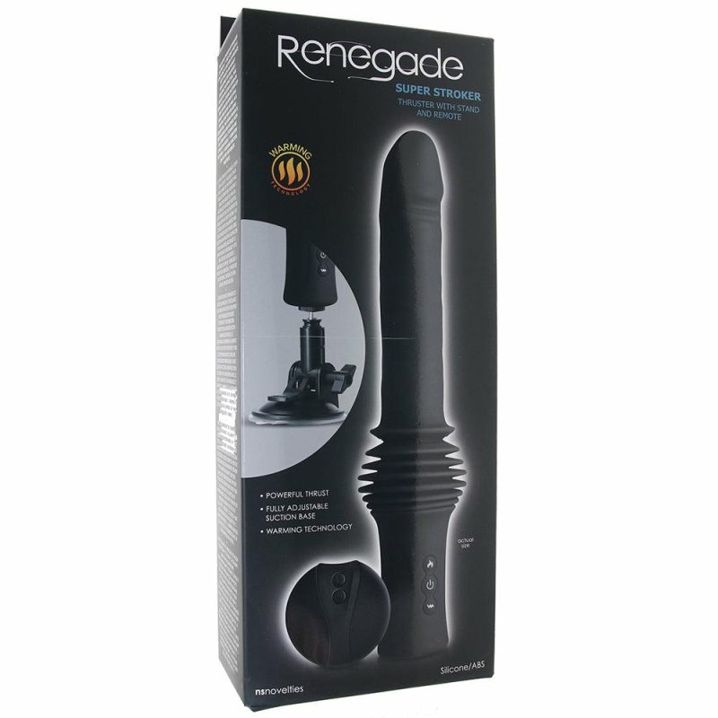 Anal Sex Toys | Renegade Super Stroker Thrusting Vibe In Black Anal Sex Toys Anal Sex Toys